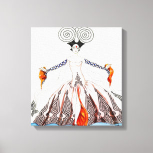 Georges Barbier Art Deco Mode Canvastryck