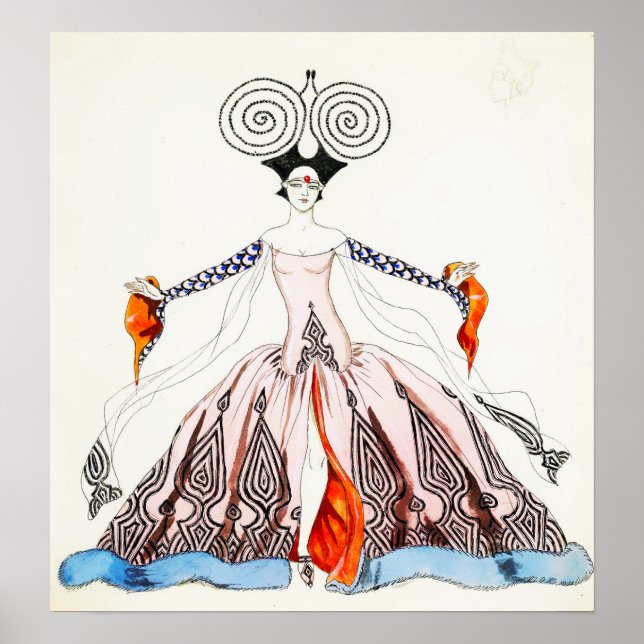 Georges Barbier Art Deco Mode Poster (Framsidan)