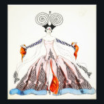 Georges Barbier Art Deco Mode Skriv ut Fototryck<br><div class="desc">Art Deco Mode skriver ut. Art Deco-illustration från 1921. Fransk konstnären Georges Barbier var en av de mest berömd konstdeco-illustratörerna på 1920-talet, han tillbringade större delen av sin karriär för att illustrera elegant dam och romantiskt par. Detta arbete skildrar en söt ung kvinna i en svår pinkklänning med blå öga...</div>
