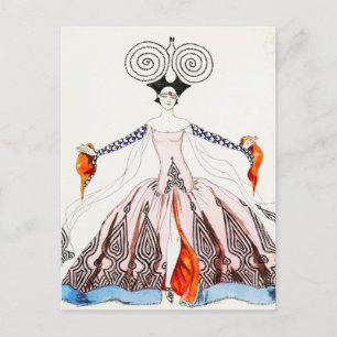 Georges Barbier Art Deco Mode vykort