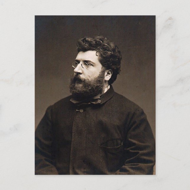 georges bizet vykort (Framsida)