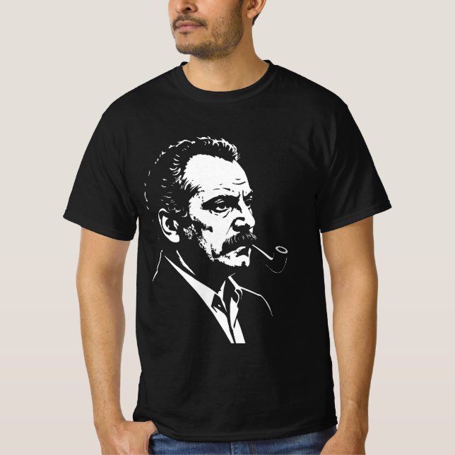 Georges Brassens – Portrait Graphique  T Shirt (Framsida)