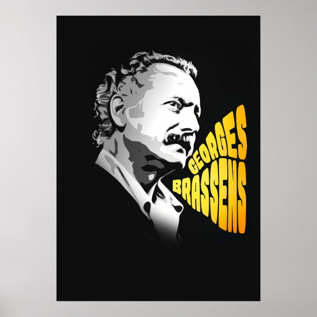 Georges Brassens Poster (Framsidan)