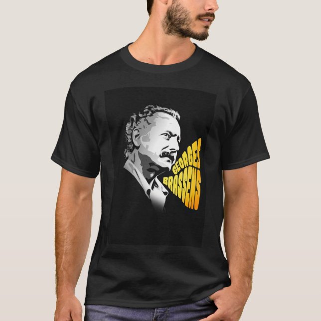 Georges Brassens T Shirt (Framsida)