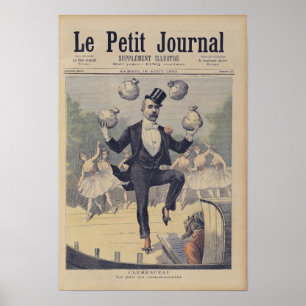 Georges Clemenceau att jonglera hänger lös av Poster