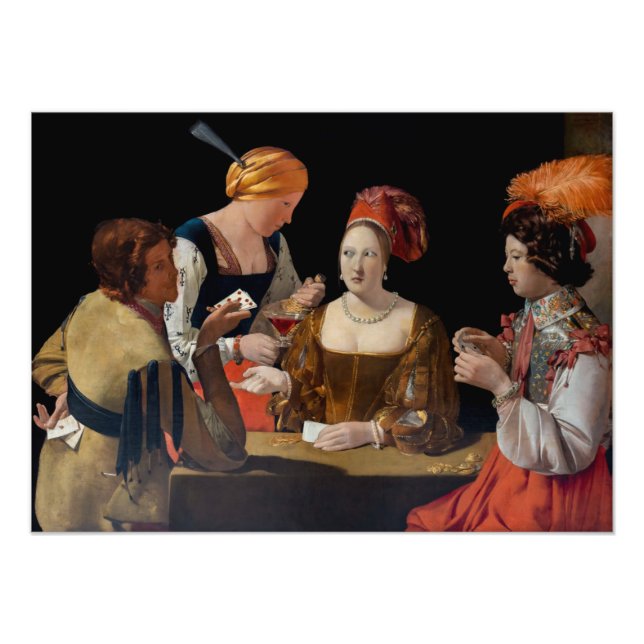 Georges de la Tour - Chost with Ace of Diamonds Fototryck (Framsidan)