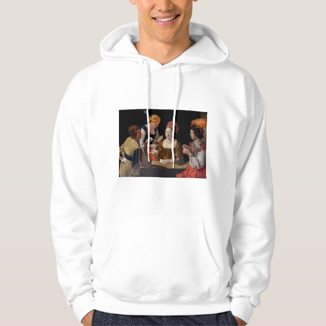 Georges de la Tour - Chost with Ace of Diamonds Hoodie (Framsida)