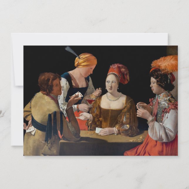 Georges de la Tour - Chost with Ace of Diamonds Inbjudningar (Framsida)