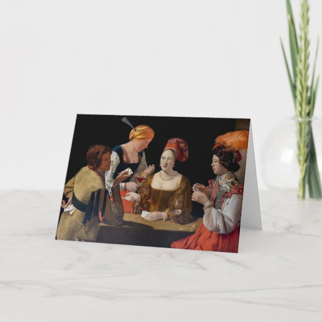 Georges de la Tour - Chost with Ace of Diamonds Kort (Framsida)