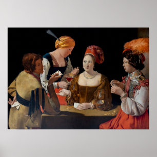 Georges de la Tour - Chost with Ace of Diamonds Poster