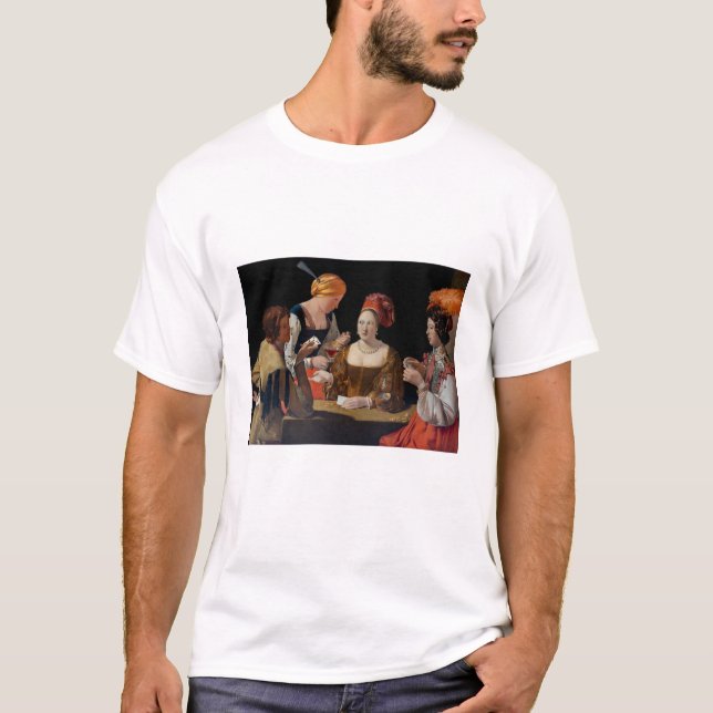 Georges de la Tour - Chost with Ace of Diamonds T Shirt (Framsida)