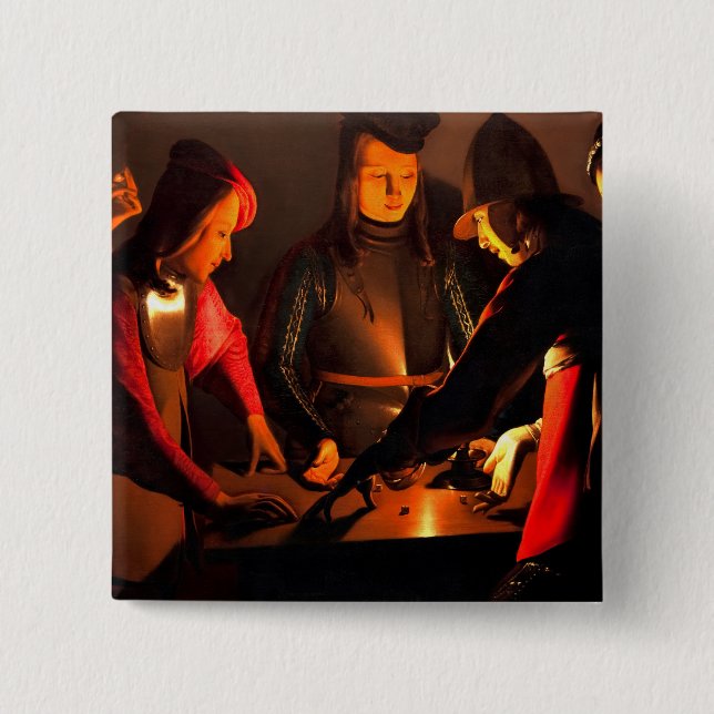 Georges de la Tour - Dices Players Knapp (Framsida)