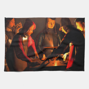 Georges de la Tour - Dices Players Kökshandduk