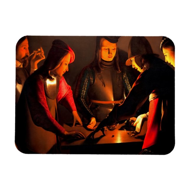 Georges de la Tour - Dices Players Magnet (Horisontell)