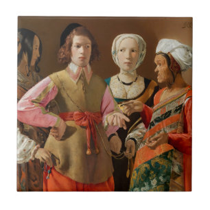 Georges de la Tour - Fortune Teller Kakelplatta