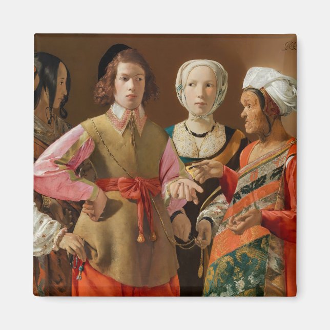 Georges de la Tour - Fortune Teller Magnet (Framsidan)