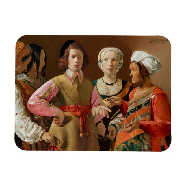 Georges de la Tour - Fortune Teller Magnet (Horisontell)