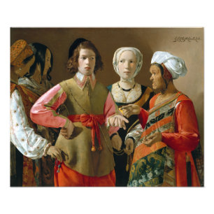 Georges de La Tour the Fortune-Teller Fototryck