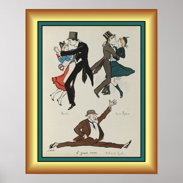 Georges Goursat ~ Paris Belle Époque ~1913 ~ Poster (Framsidan)