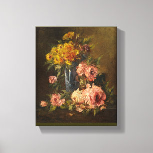 Georges Jeannin Vintage Flower Hello Life Canvastryck