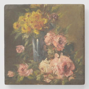 Georges Jeannin Vintage Flower Hello Life Stenunderlägg