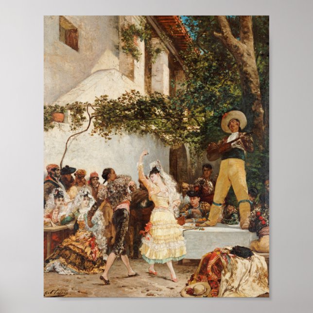 Georges Jules Victor Clairin - de spanska dansarna Poster (Framsidan)