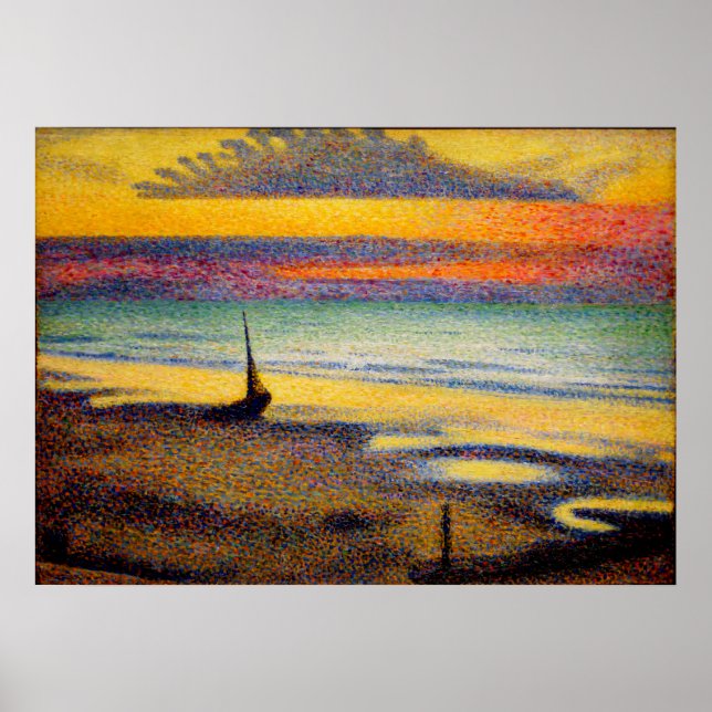 Georges Lemmen - Beach at Heist Poster (Framsidan)