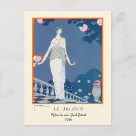 Georges Lepape Vintage Art Deco Mode Le Jaloux Vykort