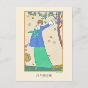 Georges Lepape Vintage Art Deco Mode Le Verger Vykort
