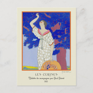 Georges Lepape Vintage Art Deco Mode Les Cerise Vykort