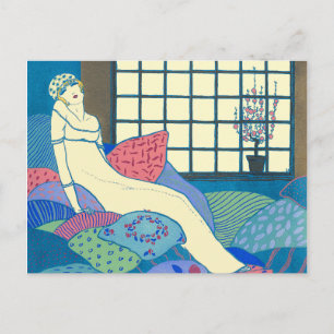 Georges Lepape Vintage Art Deco Mode Les Choses Vykort