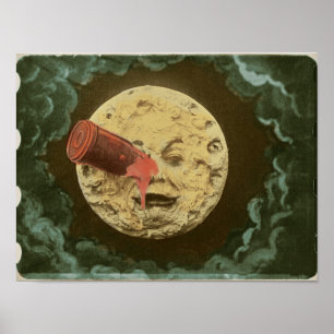 Georges Méliès – Le Voyage dans la lune – 1902 Poster