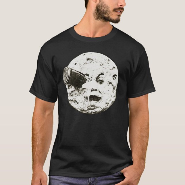 Georges Melies som en resa till måneT-TRÖJA filmar T-shirt (Framsida)