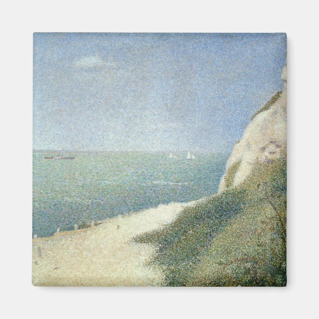 Georges Pierre Seurat | Beach at Bas Butin, Honfle Magnet (Framsidan)
