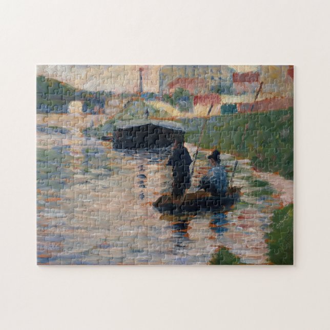 Georges Pierre Seurat | beskådar av Seinen Pussel (Horisontell)