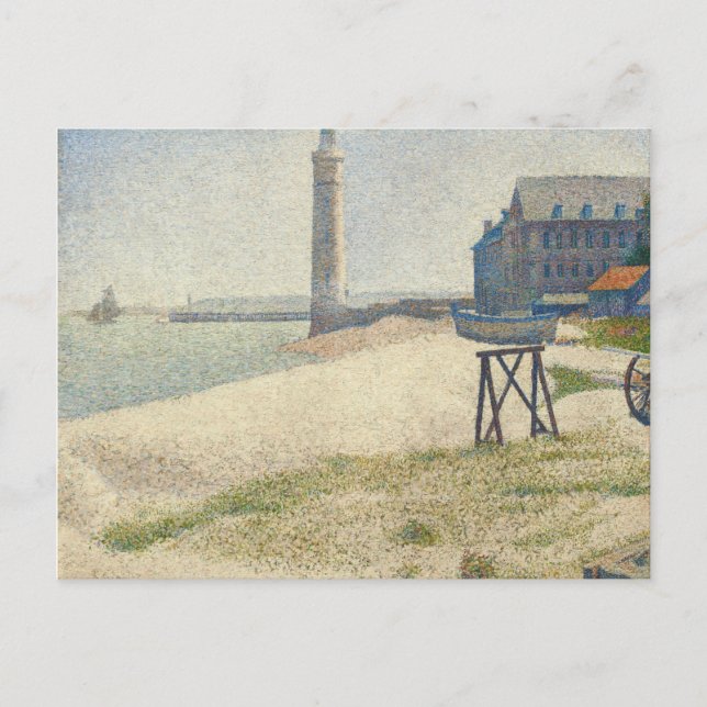 Georges Pierre Seurat | fyren på Honfleur Vykort (Framsida)