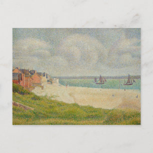 Georges Pierre Seurat   Le Crotoy tittar uppströms Vykort