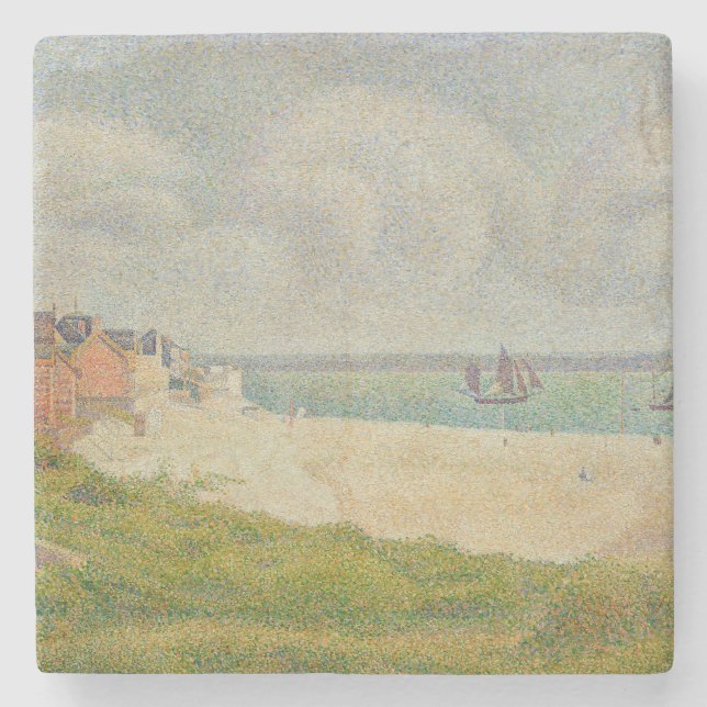 Georges Pierre Seurat | Le Crotoy tittar Upstream Stenunderlägg (Framsidan)