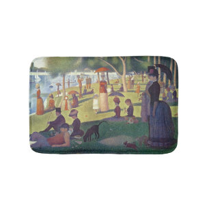 Georges Pierre Seurat Söndag Aktiv eftermiddag Badrumsmatta