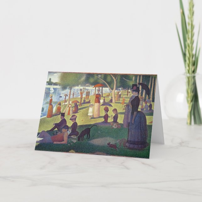 Georges Pierre Seurat | Söndag Aktiv eftermiddag Kort (Framsida)