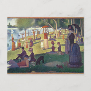 Georges Pierre Seurat Söndag Aktiv eftermiddag Vykort