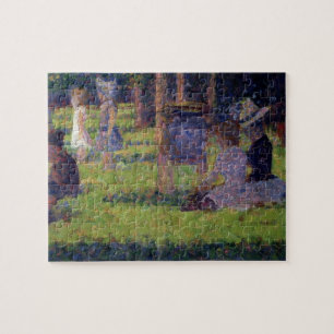 Georges Pierre Seurat studie för 'en söndag Pussel