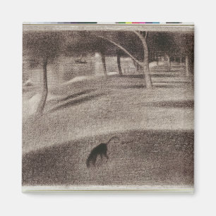 Georges Pierre Seurat studie för Magnet