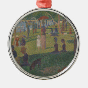 Georges Pierre Seurat Undersökning för A Sönd Julgransprydnad Metall