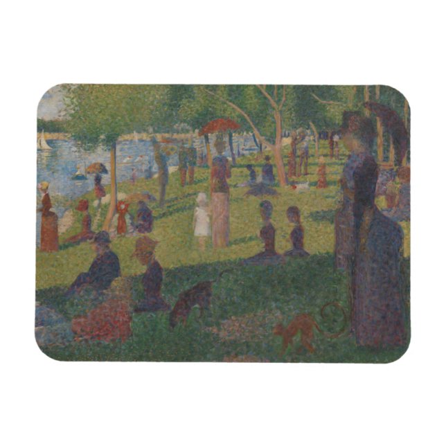 Georges Pierre Seurat | Undersökning för A Söndag  Magnet (Horisontell)