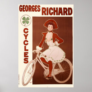 Georges Richard Cycles Vintage Cykel Affisch 1