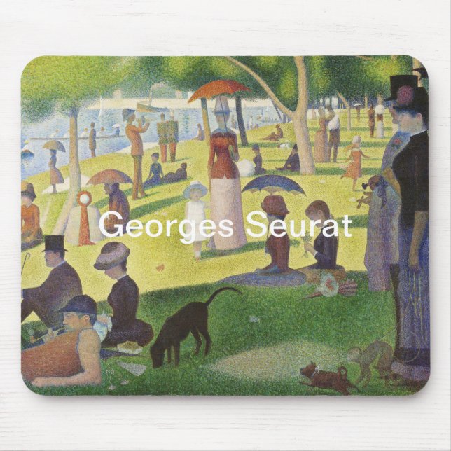 Georges Seurat A Söndag om La Grande Jatte Musmatta (Framsidan)