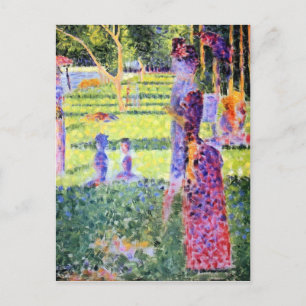 Georges Seurat - A Söndag om La Grande Jatte-studi Vykort
