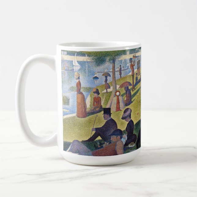 Georges Seurat - A Söndag on La Grande Jatte Kaffemugg (Vänster)