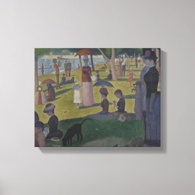 Georges Seurat - A Söndag på La Grande Jatte Canvastryck (Framsida)